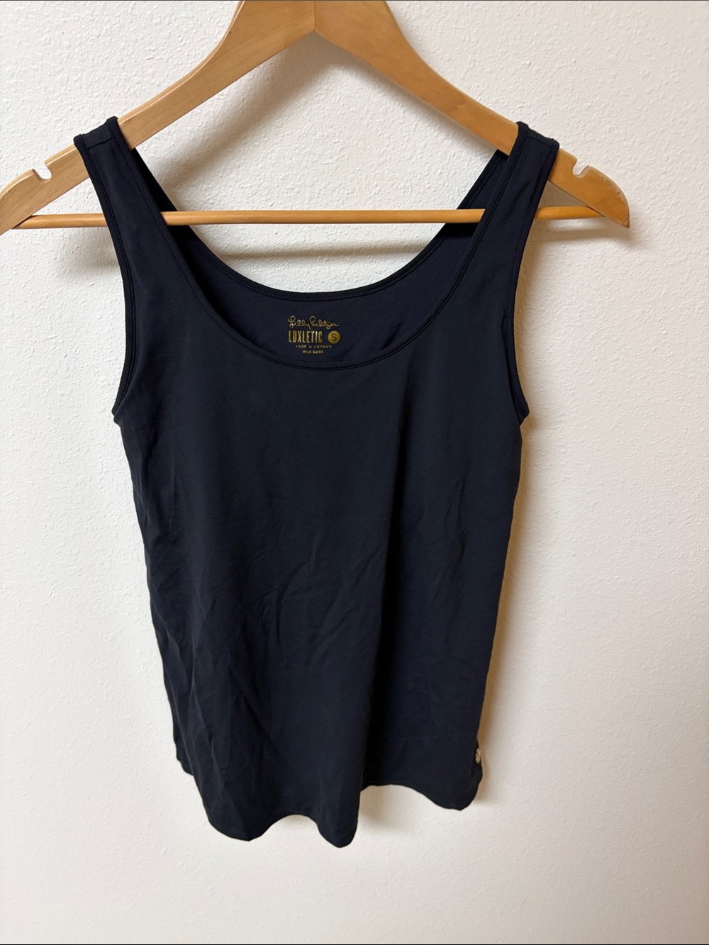 Lilly Pulitzer Black luxletic Tank women’s size S
